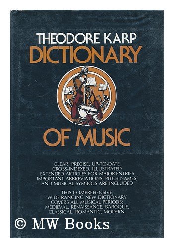 Beispielbild fr DICTIONARY OF MUSIC zum Verkauf von Artis Books & Antiques