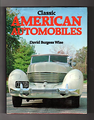 Beispielbild fr Classic American automobiles zum Verkauf von HPB Inc.