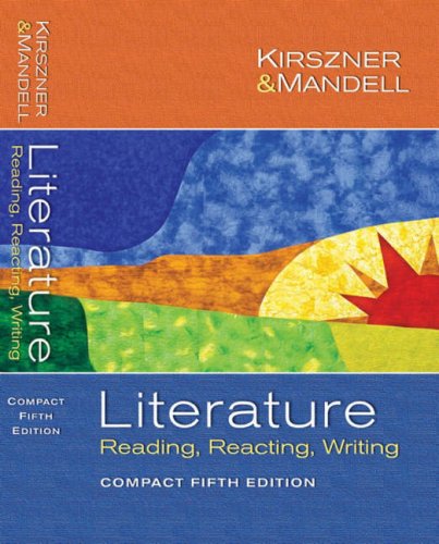 9780883771013: Literature: Reading Reacting Writing (Compact Fifth Edition)