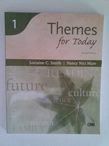 9780883771136: Themes for Today (Second Edition) (Reading for Today Series, Book 1)