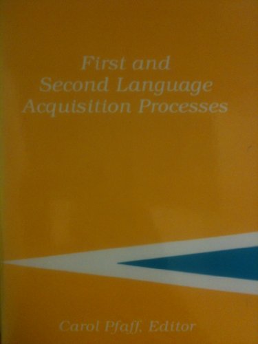 Stock image for First and Second Language Acquisition Processes for sale by RiLaoghaire