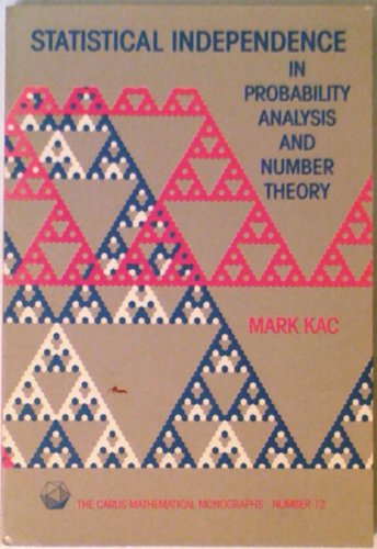 9780883850121: Statistical Independence in Probability, Analysis and Number Theory