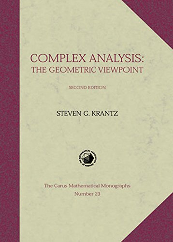 Beispielbild fr Complex Analysis : The Geometric Viewpoint zum Verkauf von Better World Books