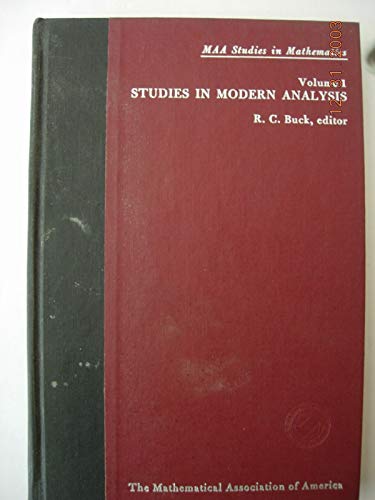 Stock image for Studies in Modern Analysis, vol 1 for sale by FOLCHATT