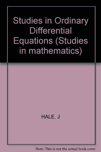 Stock image for Studies in Ordinary Differential Equations for sale by SecondSale