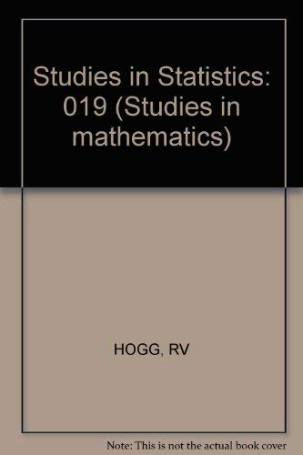 9780883851197: Studies in Statistics: 019