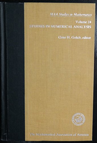 9780883851265: Studies in Numerical Analysis: 24 (Studies in Mathematics, Vol 24)