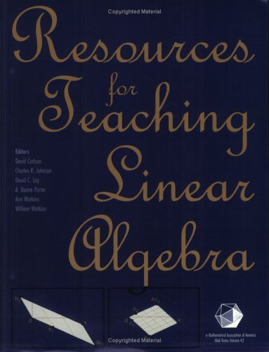 Imagen de archivo de Resources for Teaching Linear Algebra (MAA Notes) a la venta por HPB-Red