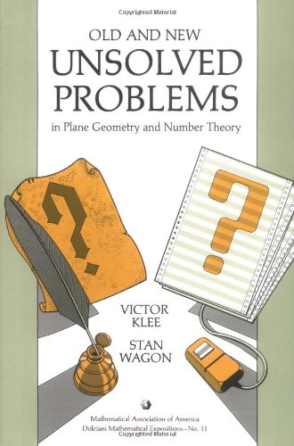 Stock image for Old and New Unsolved Problems in Plane Geometry and Number Theory (Dolciani Mathematical Expositions for sale by Save With Sam