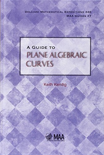 Stock image for A Guide to Plane Algebraic Curves (Dolciani Mathematical Expositions) for sale by GF Books, Inc.