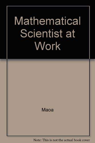 Imagen de archivo de Mathematical Scientists at Work, second edition a la venta por Zubal-Books, Since 1961