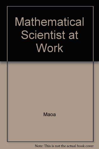 Stock image for Mathematical Scientists at Work, second edition for sale by Zubal-Books, Since 1961