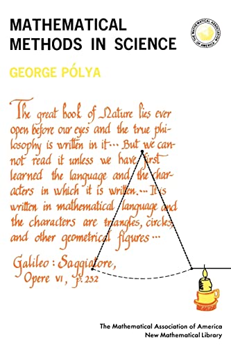 Imagen de archivo de New mathematical library, Mathematical Methods in Science a la venta por Reliant Bookstore