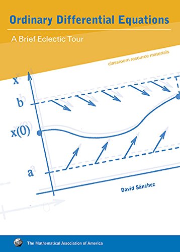 Imagen de archivo de Ordinary Differential Equations: A Brief Eclectic Tour (Classroom Resource Materials) a la venta por Front Cover Books
