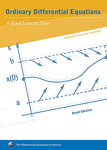 Stock image for Ordinary Differential Equations: A Brief Eclectic Tour (Classroom Resource Materials) for sale by Front Cover Books