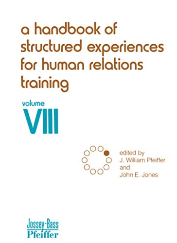 9780883900482: A Handbook of Structured Experiences for Human Relations Training, Volume VIII