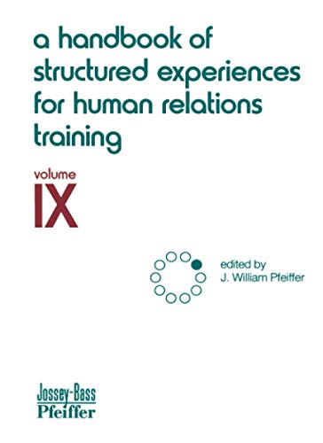 9780883900499: A Handbook of Structured Experiences for Human Relations Training, Volume IX: 9