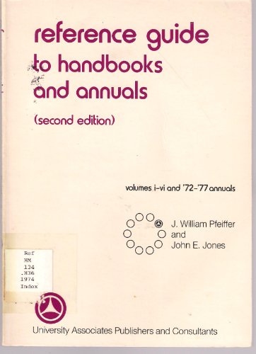 9780883901335: Reference guide to handbooks and annuals: Volumes I-VI and '72-'77 annuals (Series in human relations training)