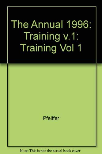 Stock image for The 1996 Annual Vol. 1 : Training for sale by Better World Books