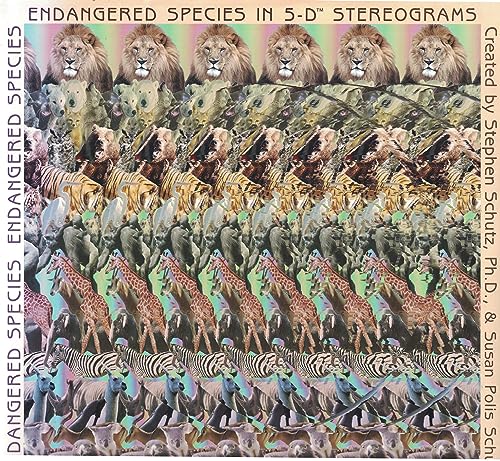 Imagen de archivo de Endangered Species in 5-D Stereograms a la venta por Jenson Books Inc