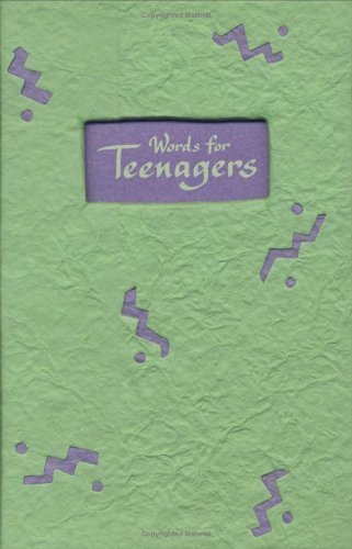 Imagen de archivo de Words For Teenagers: A Blue Mountain Arts Collection Of Wishes, Love, And Wisdom For An Amazing Teenager a la venta por BookHolders