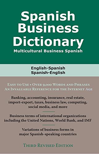 Beispielbild fr Spanish Business Dictionary: Multicultural Business Spanish zum Verkauf von Books From California