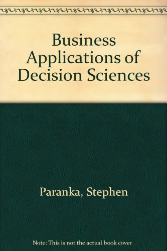 9780884053026: Business Applications of Decision Sciences