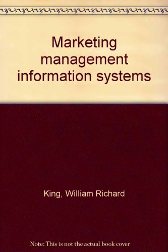 9780884053941: Marketing management information systems