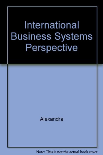 Beispielbild fr International Business Systems Perspectives zum Verkauf von Better World Books