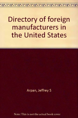 9780884061632: Directory of foreign manufacturers in the United States