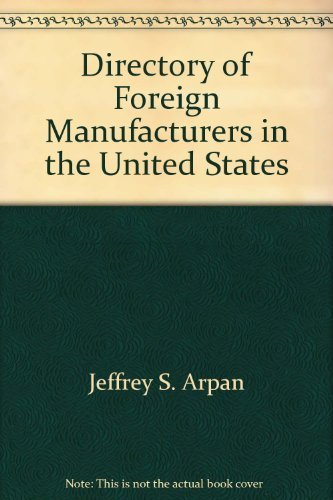 9780884062196: Directory of Foreign Manufacturers in the United States