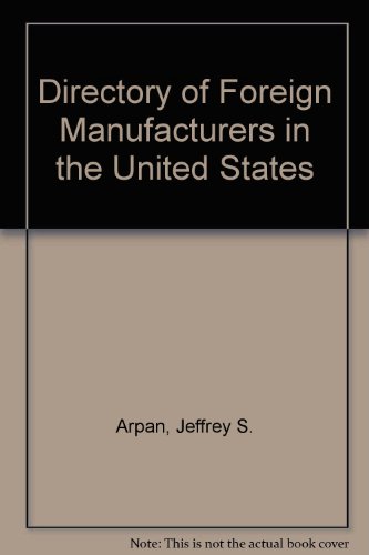 9780884062554: Directory of Foreign Manufacturers in the United States