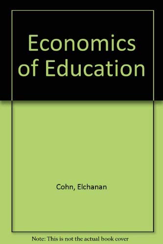 9780884101857: Economics of Education