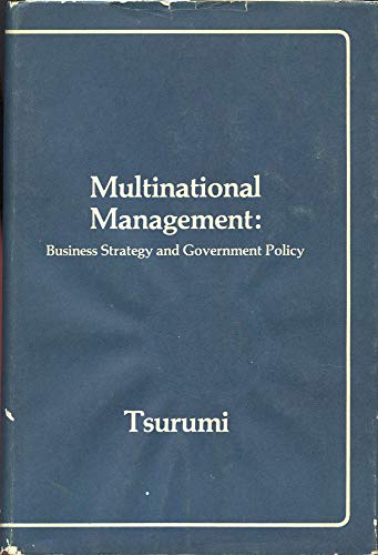 Beispielbild fr Multinational management: Business strategy and government policy zum Verkauf von HPB-Red