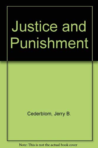 Imagen de archivo de Justice and Punishment a la venta por Better World Books