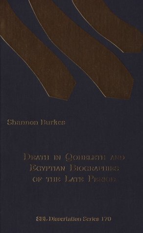 9780884140054: Death in Qoheleth and Egyptian Biographies of the Late Period