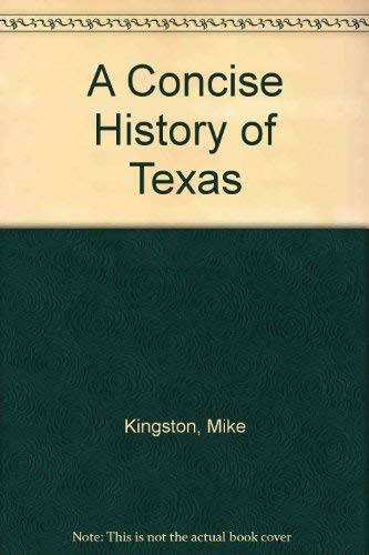 Beispielbild fr Concise History of Texas zum Verkauf von Better World Books