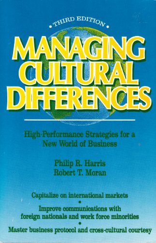 Stock image for Managing Cultural Differences for sale by SecondSale