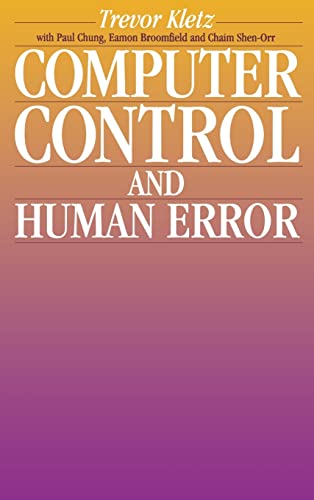 Imagen de archivo de Computer Control and Human Error, a la venta por PBShop.store US