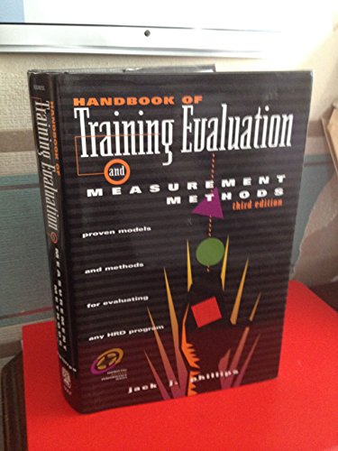 Stock image for Handbook of Training Evaluation and Measurement Methods, Third Edition (Improving Human Performance) for sale by SecondSale