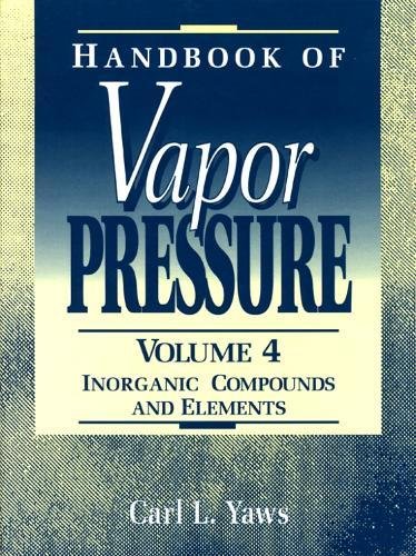 Stock image for Handbook of Vapor Pressure: Volume 4, Inorganic Compounds and Elements for sale by THE OLD LIBRARY SHOP