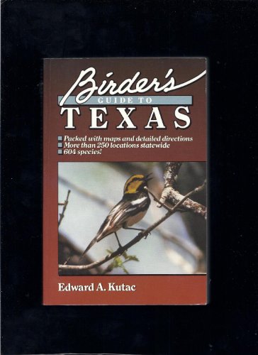 Imagen de archivo de Birder's Guide to Texas a la venta por HPB-Ruby