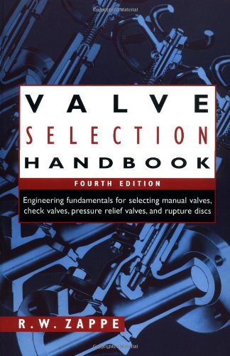 9780884158868: Valve Selection Handbook: Engineering Fundamentals for Selecting the Right Valve Design for Every Industrial Flow Application