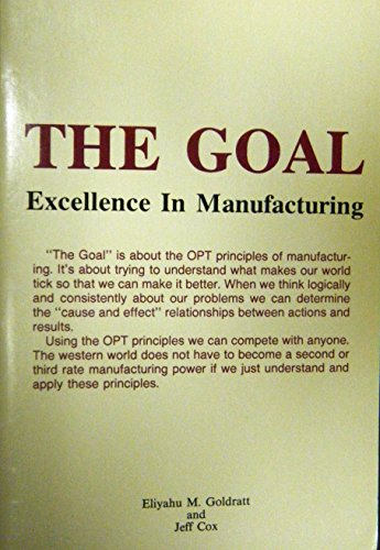 9780884270607: THE GOAL Excellence in Manufacturing