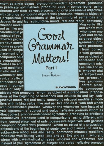 9780884325277: Good Grammar Matters