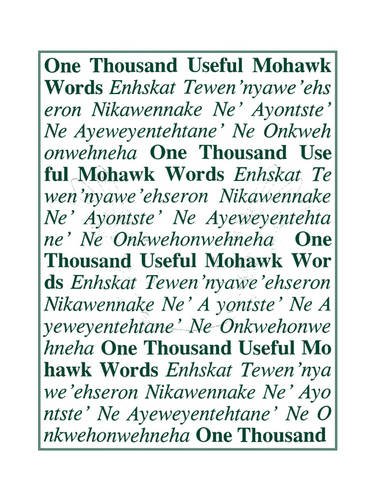 Beispielbild fr One Thousand Useful Mohawk Words zum Verkauf von Russell Books
