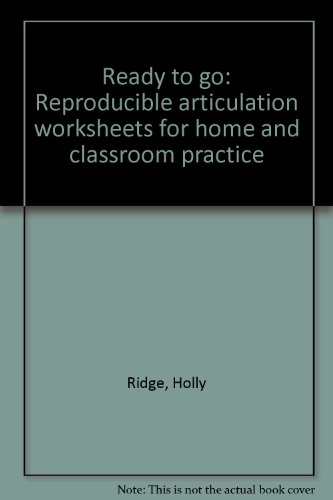 Beispielbild fr Ready to go: Reproducible articulation worksheets for home and classroom practice zum Verkauf von Red's Corner LLC