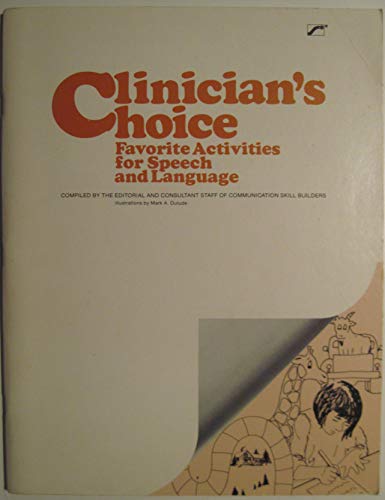 Beispielbild fr Clinician's Choice Favorite Activities for Speech and Language zum Verkauf von SecondSale