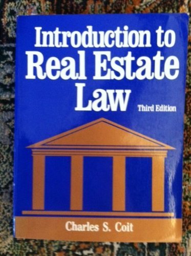 Beispielbild fr Introduction to Real Estate Law zum Verkauf von Wonder Book