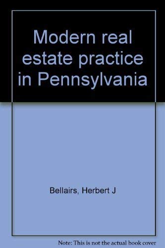 Beispielbild fr Modern Real Estate Practice in Pennsylvania zum Verkauf von Better World Books